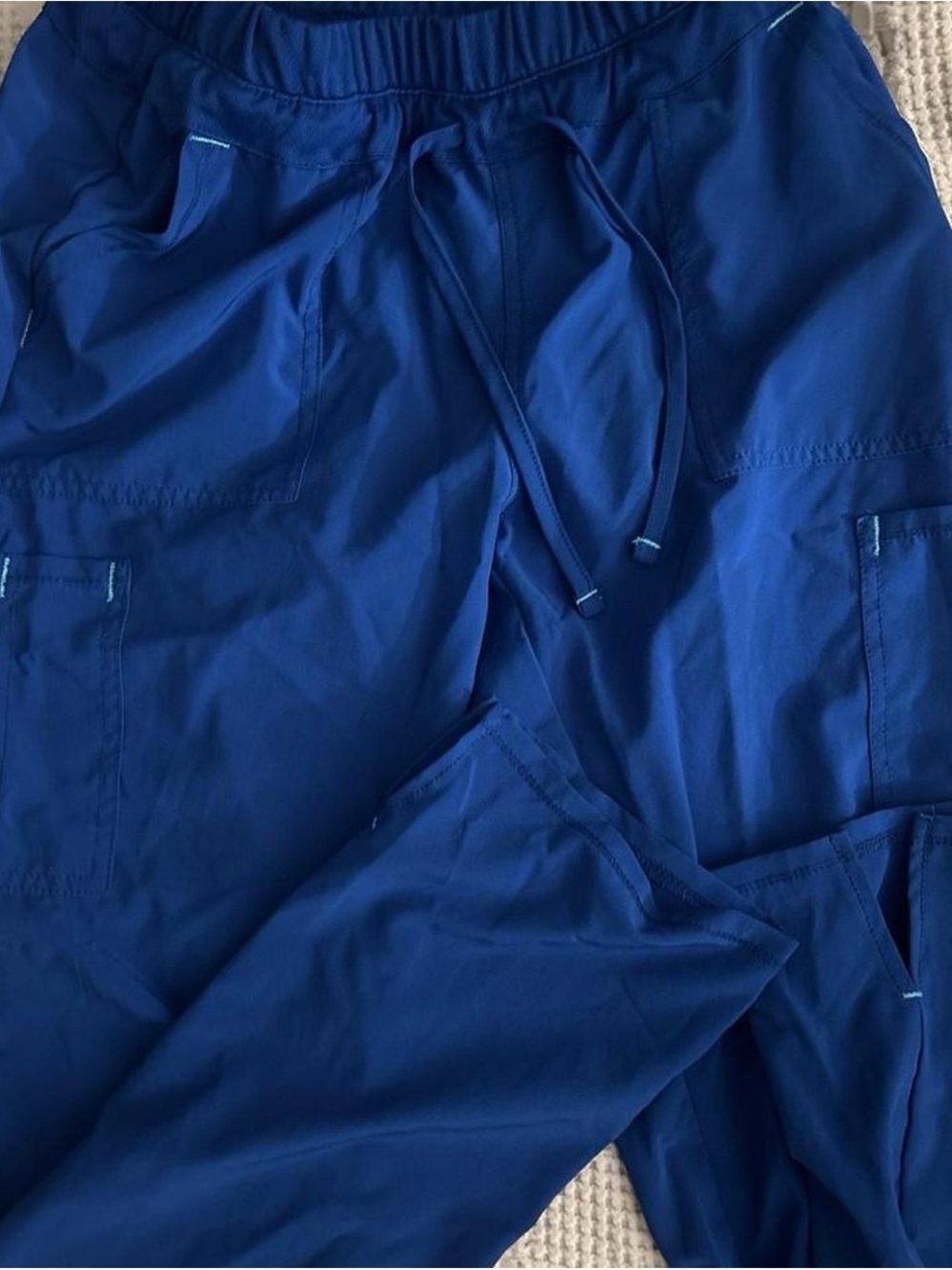 Women’s Scrubstar Elastic Waist Drawstring Scubs Pants - Royal Blue